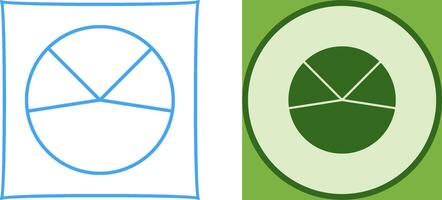 Pie Chart Analysis Icon Design vector