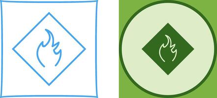 Danger of Flame Icon Design vector