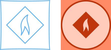 Flammable Material Icon Design vector