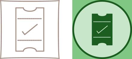 Passes Icon Design vector