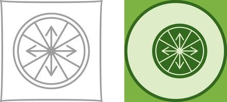 Roulette with Arrow Icon Design vector
