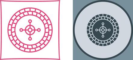 Roulette Icon Design vector