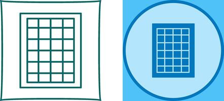 Table of Rates Icon Design vector