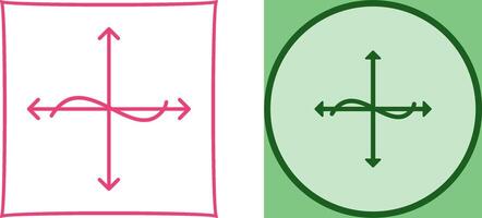 Unique Graph Icon Design vector