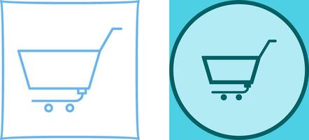 Unique Empty Cart Icon Design vector