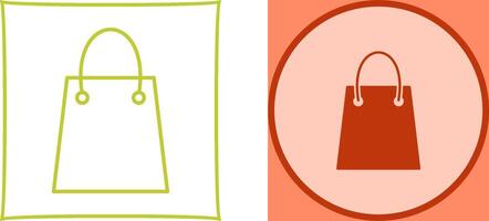 Unique Shopping Bag Icon Design vector