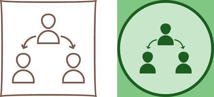Unique Connected Users Icon Design vector
