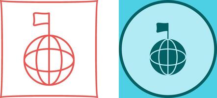 Unique Global Signals Icon Design vector