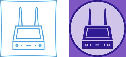 Unique Router Icon Design vector