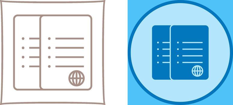 Unique Network Files Icon Design vector