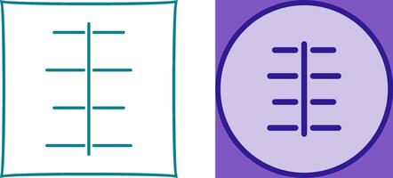 Unique Center Align Icon Design vector