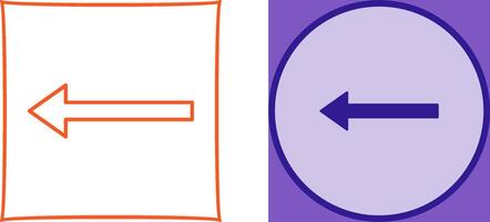 Unique Left Arrow Icon Design vector