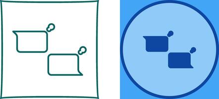 Unique Chatting Icon Design vector