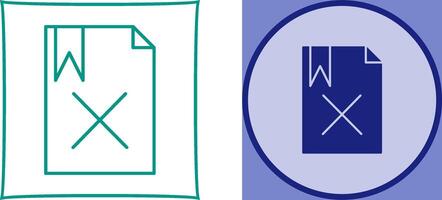 Unique Delete Icon Design vector