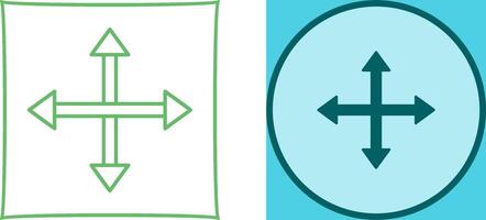 Unique Move Icon Design vector