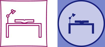 Unique Study Desk Icon Design vector