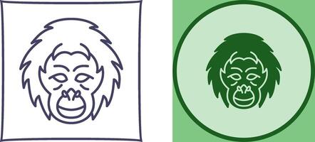 Orangutan Icon Design vector