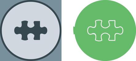 Unique Puzzle Piece Icon Design vector