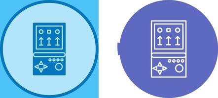 Unique Brick Game Icon Design vector