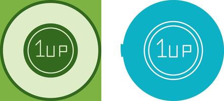 Unique 1UP Icon Design vector