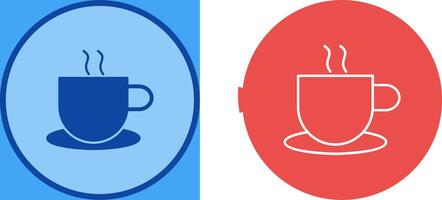 Unique Hot Coffee Icon Design vector