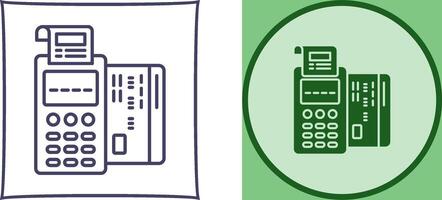 Pos Terminal Icon Design vector