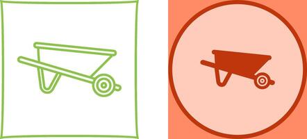 Wheelbarrow Icon Design vector