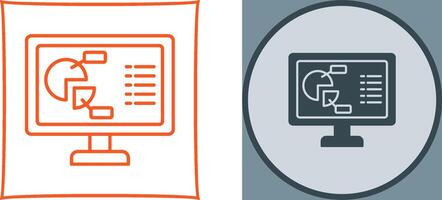 Pie Chart Icon Design vector