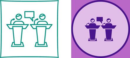 Debate Icon Design vector