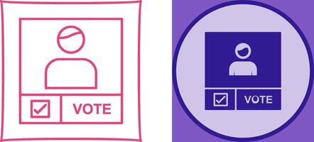 Candidate Banner Icon Design vector