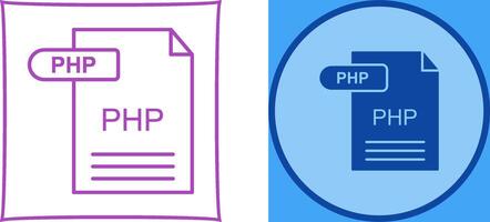 diseño de icono php vector