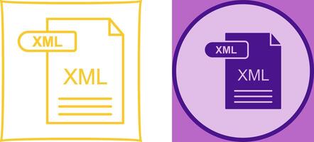 xml icono diseño vector