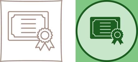 Certificate Icon Design vector