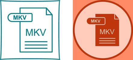 MKV Icon Design vector