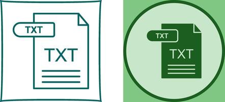 TXT Icon Design vector