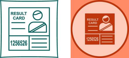Candidate Results Icon Design vector