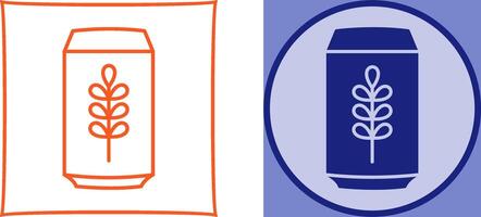 Beer Can Icon Design vector