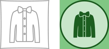 Shirt with Bow Icon Design vector