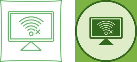 Disconnected Network Icon Design vector