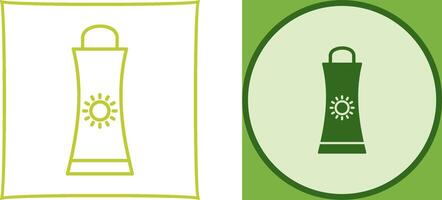 Sunblock Cream Icon Design vector
