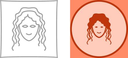 Hair Curly Icon Design vector