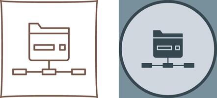 Network Folder Icon Design vector