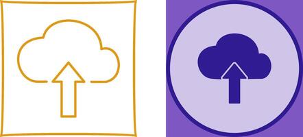 Upload to Cloud Icon Design vector