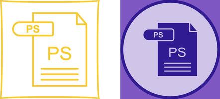 PS Icon Design vector