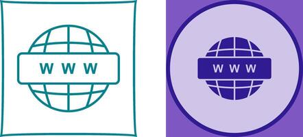 World Wide Web Icon Design vector