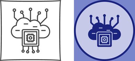 Cloud Computing Icon Design vector