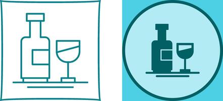 Wine Bottle Icon Design vector