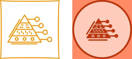 Pyramid Graph Icon Design vector