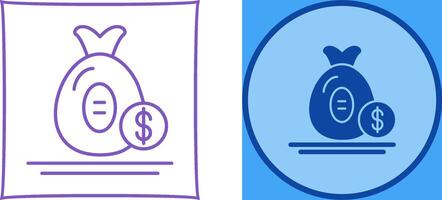 Money Bag Icon Design vector