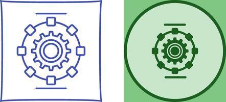 Automated Process Icon Design vector